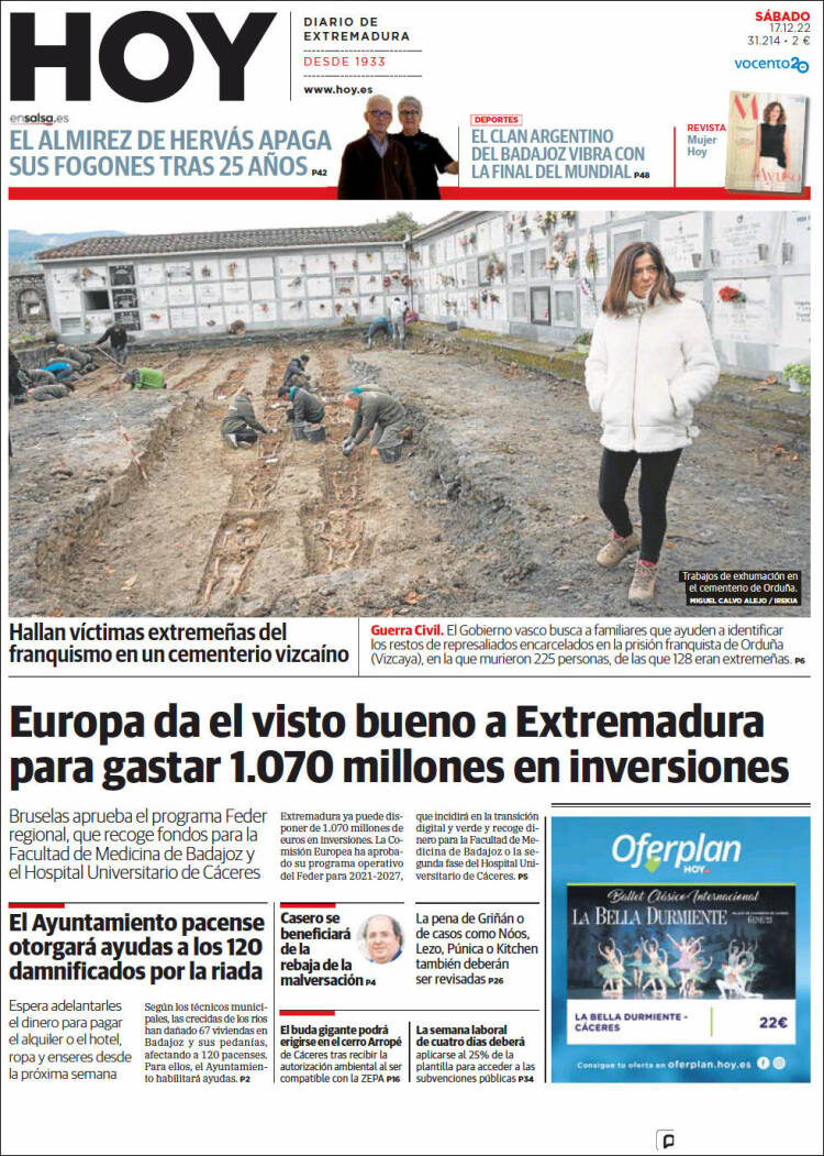 Portada de Hoy - Badajoz (España)