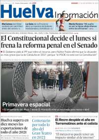 Portada de Huelva Información (España)