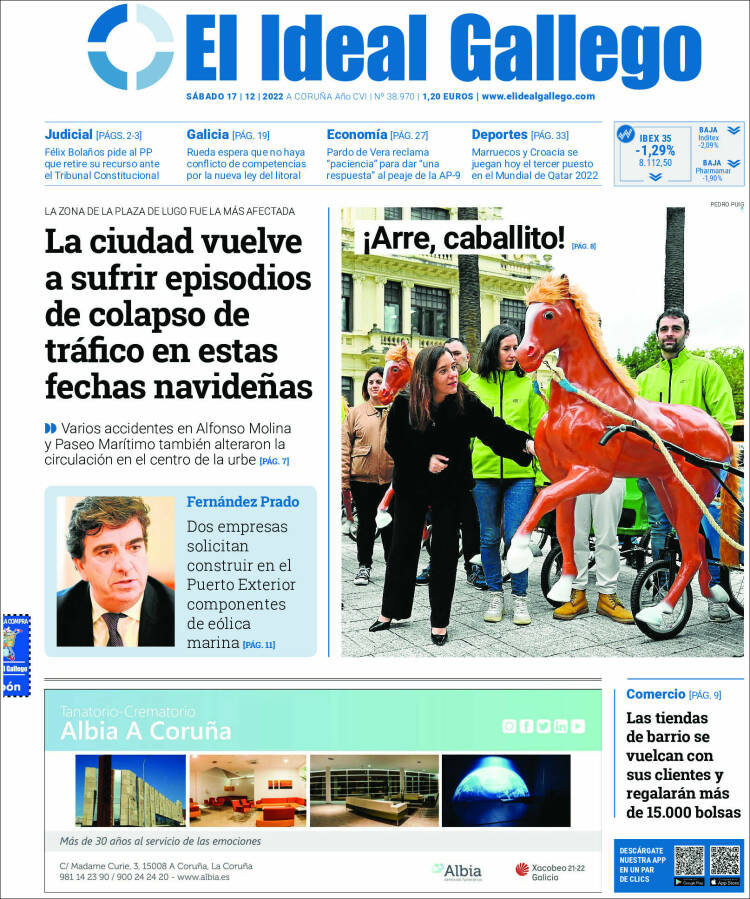 Portada de El Ideal Gallego (España)