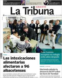 Portada de La Tribuna de Albacete (España)