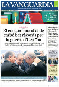 Portada de La Vanguardia (España)