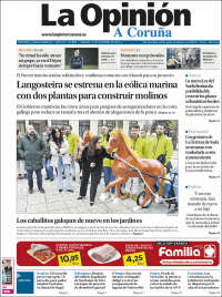 Portada de La Opinión de A Coruña (España)