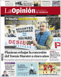 Portada de La Opinión de Murcia (España)