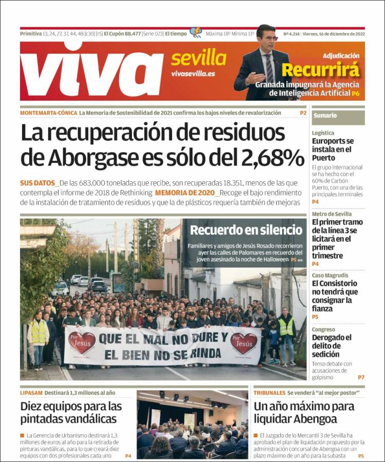 Portada de Viva Sevilla (España)