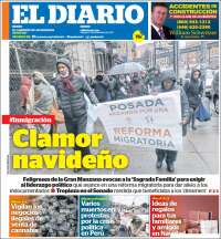 Portada de El Diario NY (USA)