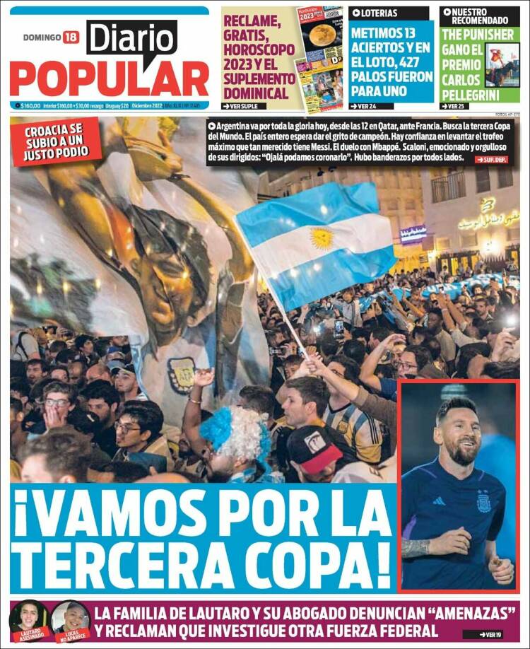 Portada de Diario Popular (Argentina)