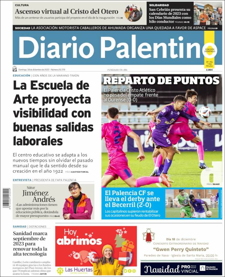 Portada de Diario Palentino (España)