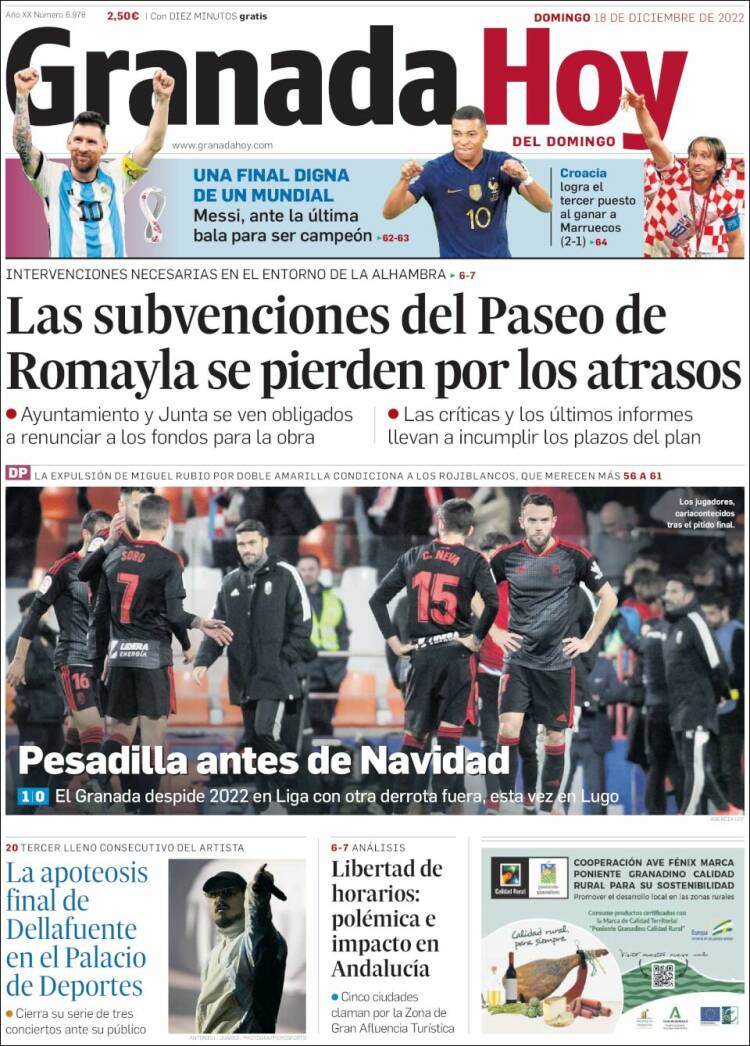 Portada de Granada Hoy (España)