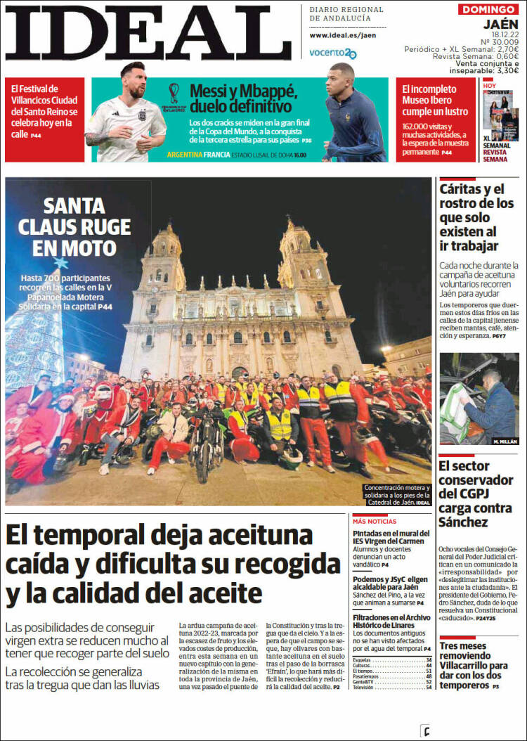 Portada de El Ideal de Jaén (España)