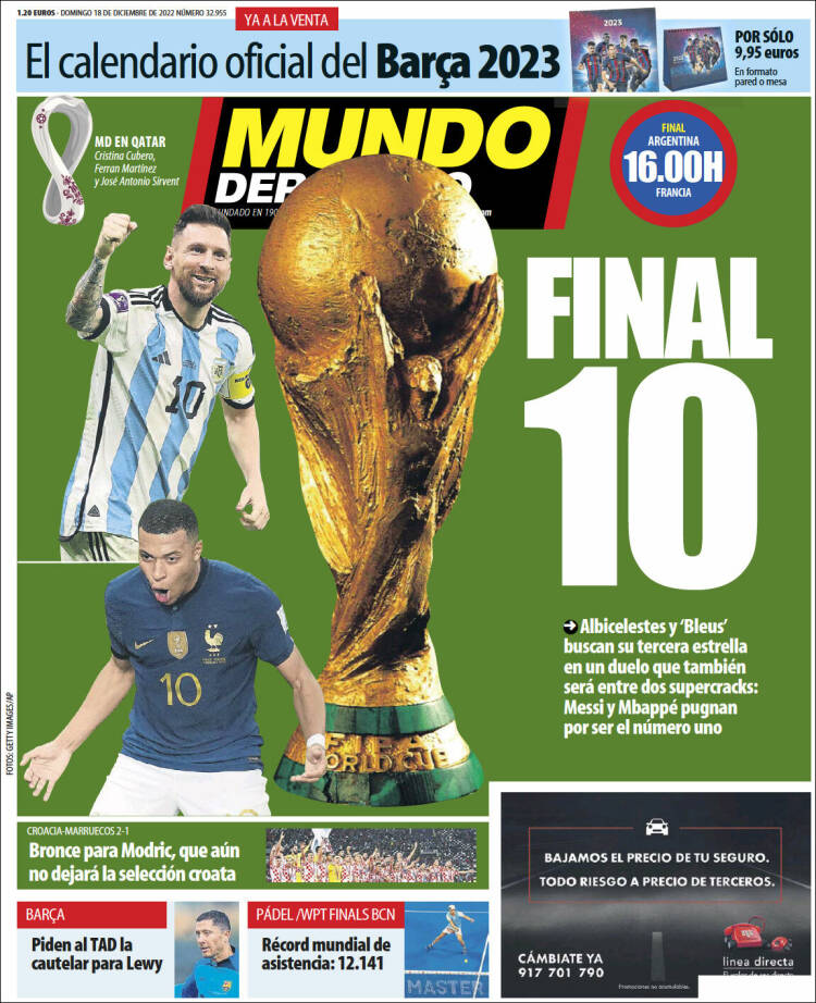 Portada de El Mundo Deportivo (España)