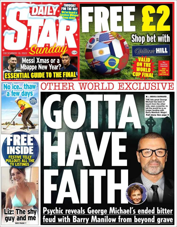 Portada de Daily Star (United Kingdom)