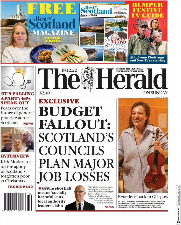 Portada de The Herald (United Kingdom)