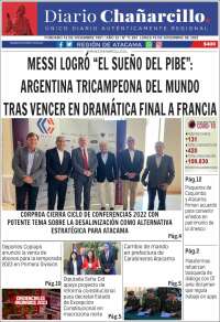 Portada de Diario Chañarcillo (Chile)