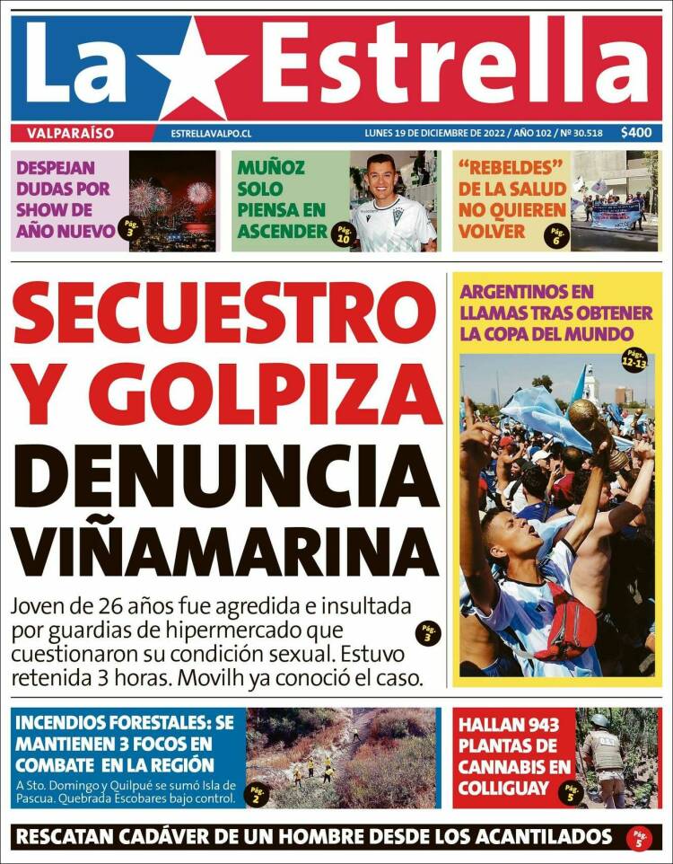 Portada de Estrella de Valparaiso (Chile)