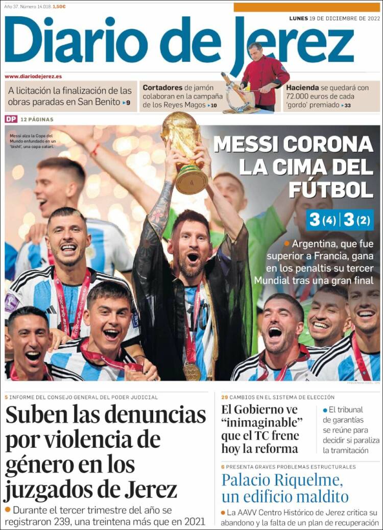 Portada de Diario de Jerez (Espagne)