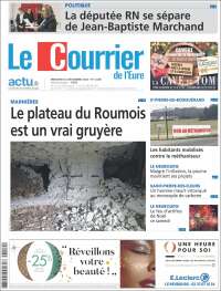 Portada de Le Courrier de l'Ouest (Francia)