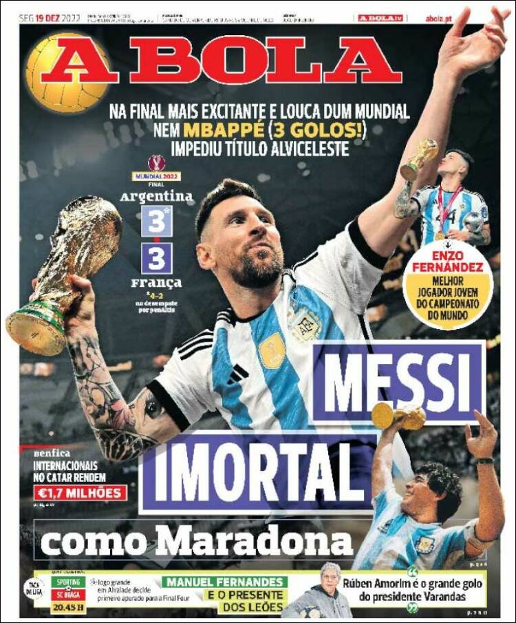 Portada de A Bola (Portugal)