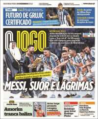 Portada de O Jogo (Portugal)