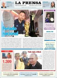 Portada de La Prensa (Argentina)