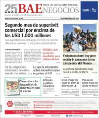 Portada de Buenos Aires Económico (Argentina)