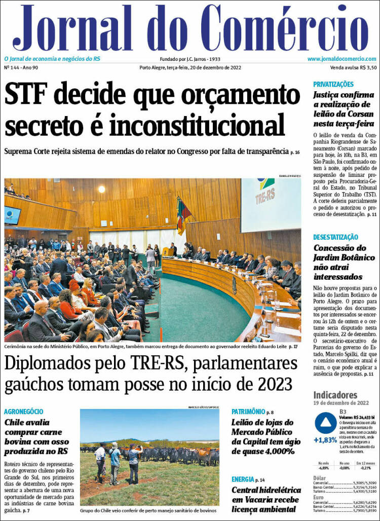 Portada de Jornal do Comércio (Brasil)