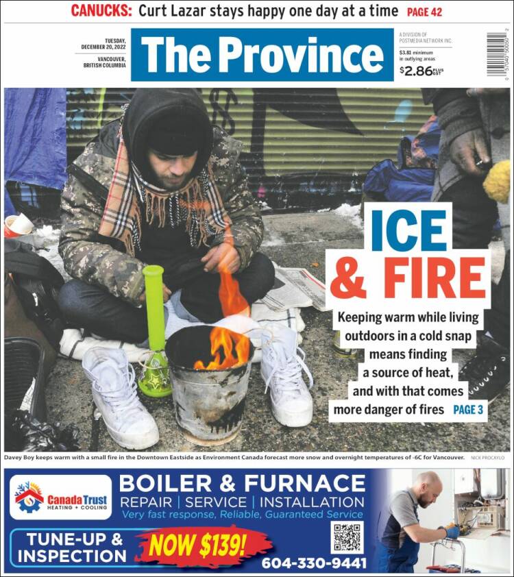 Portada de The Province (Canada)