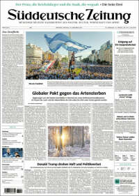 Portada de Sueddeutsche (Alemania)