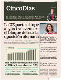 Portada de Cinco Días (Espa&ntilde;a)