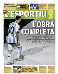 Portada de L'Esportiu (Espa&ntilde;a)