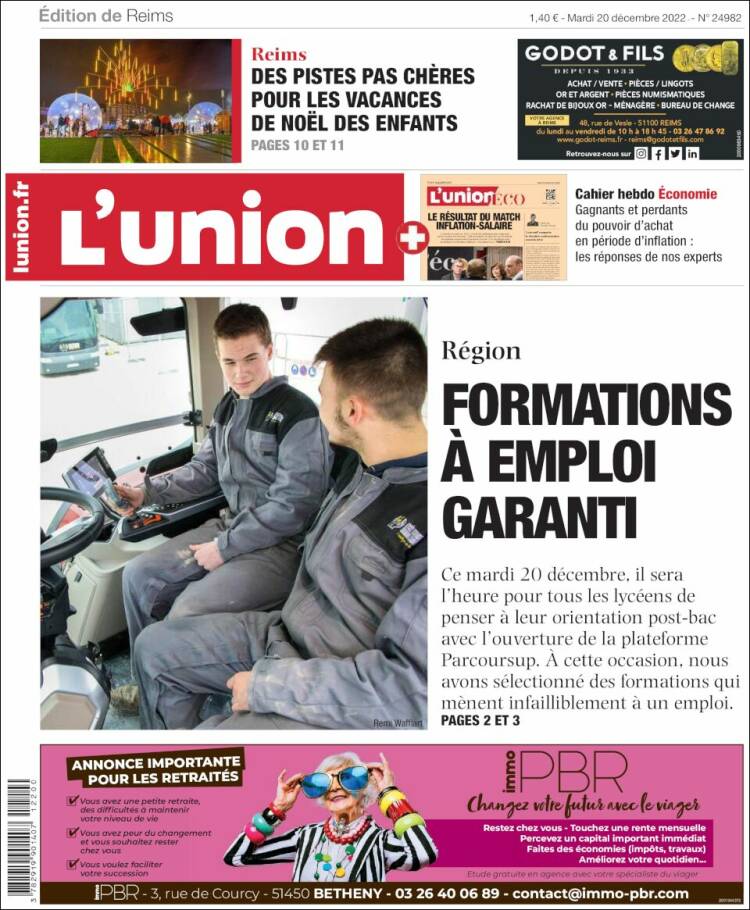 Portada de L'Union (France)