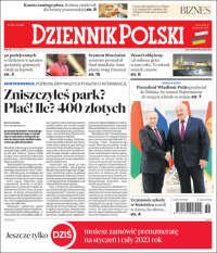 Portada de Dziennik (Pologne)