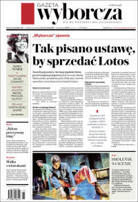 Portada de Gazeta Wyborcza (Pologne)