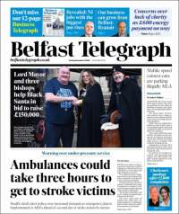 Portada de Belfast Telegraph (United Kingdom)