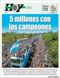 Portada de Diario Hoy (Argentina)