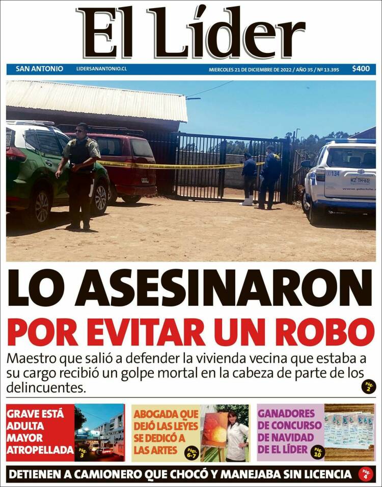 Portada de Lider de San Antonio (Chile)