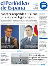 Portada de El Periódico de España (Spain)