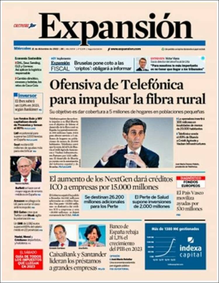 Portada de Expansión (Espa&ntilde;a)