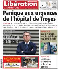 Portada de Libération Champagne (Francia)