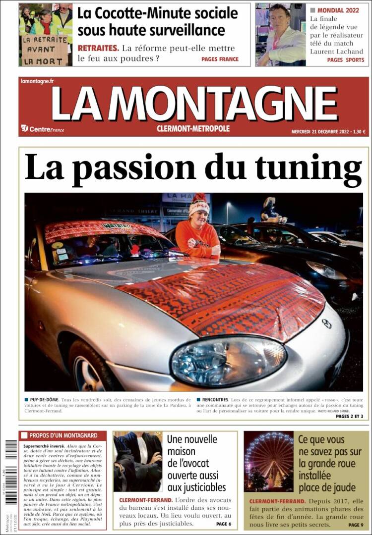 Portada de La Montagne (Francia)