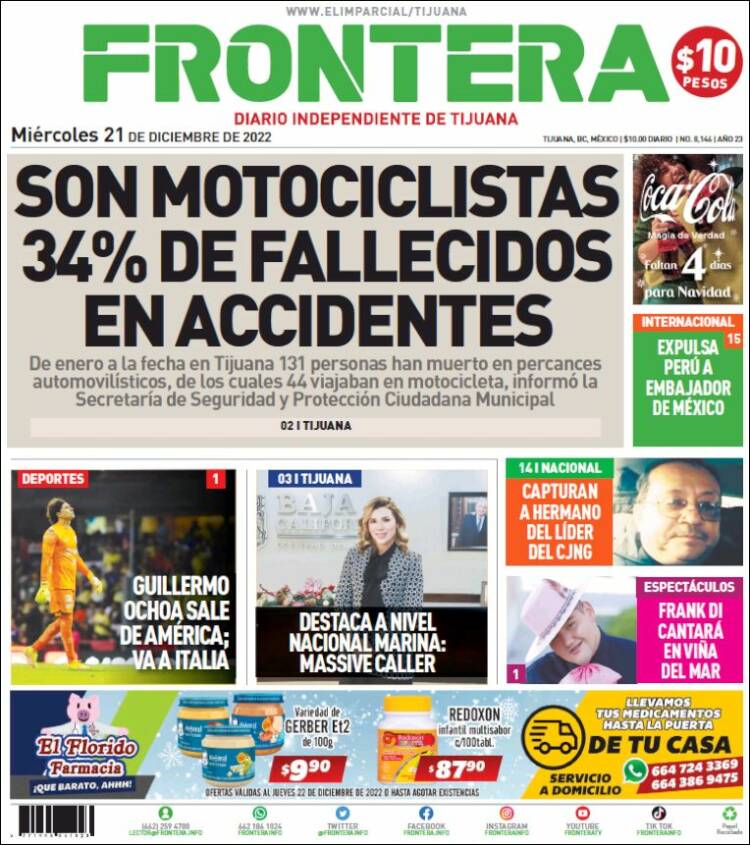 Portada de Frontera (M&eacute;xico)