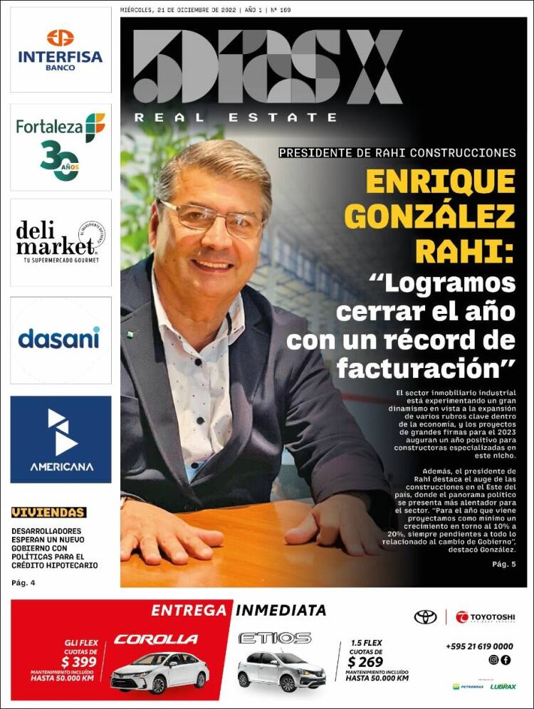 Portada de 5 Días (Paraguay)