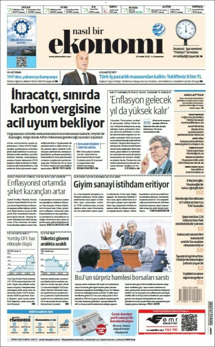Portada de Dünya (Turqu&iacute;a)