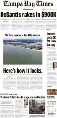 Portada de Tampa Bay Times (États-Unis)