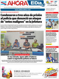 Portada de El Día de Gualeguaychú (Argentina)