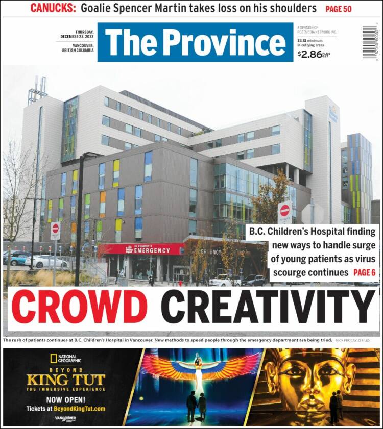 Portada de The Province (Canada)