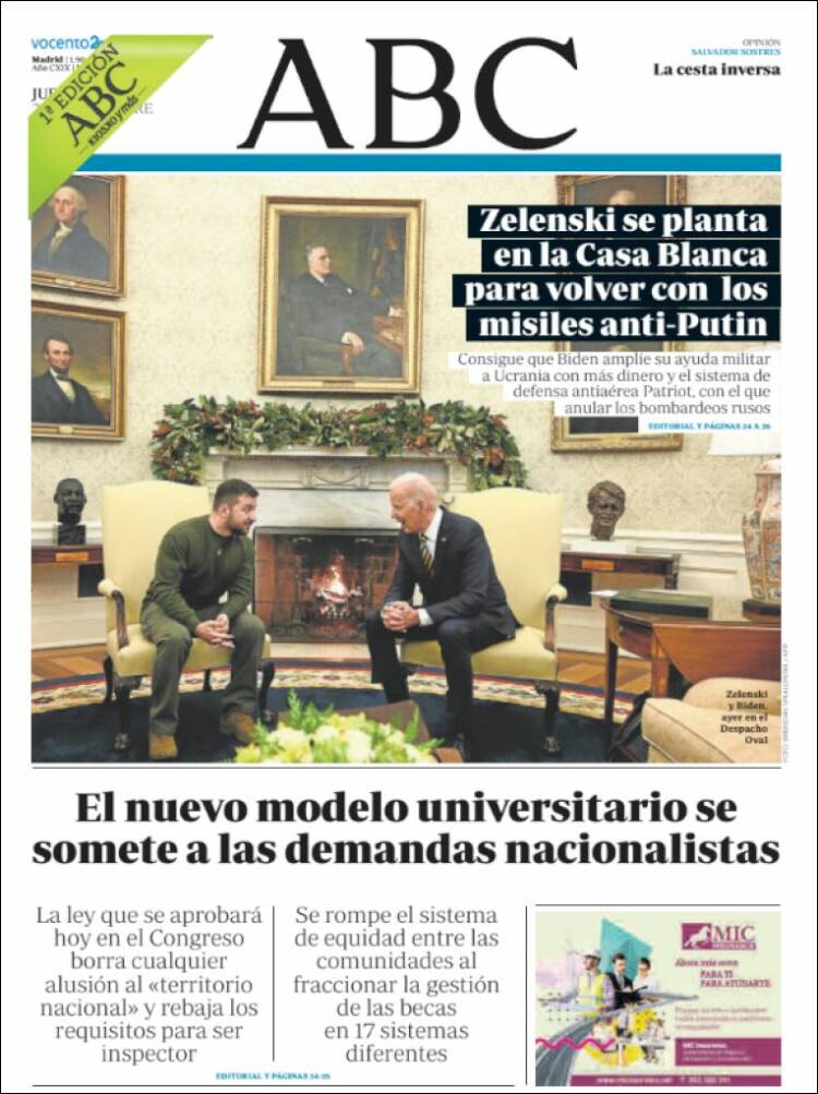 Portada de ABC (España)