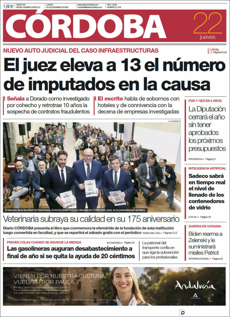 Portada de Diario de Córdoba (España)