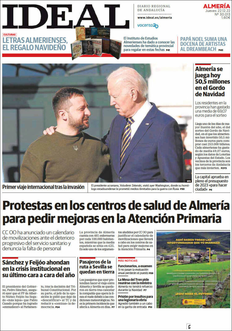 Portada de Ideal Almeria (España)