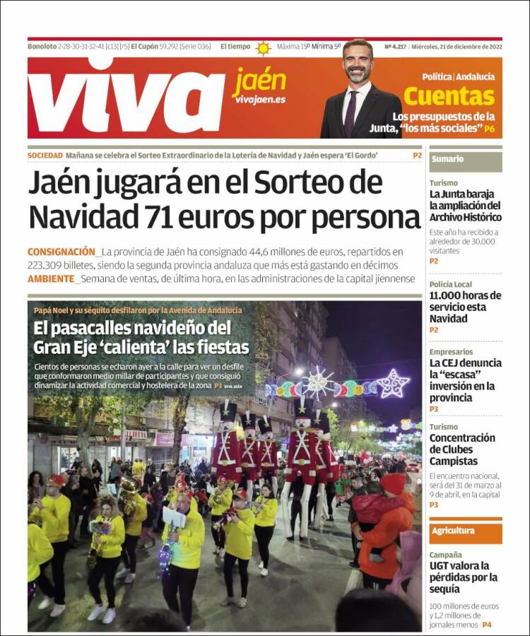 Portada de Viva Jaén (España)