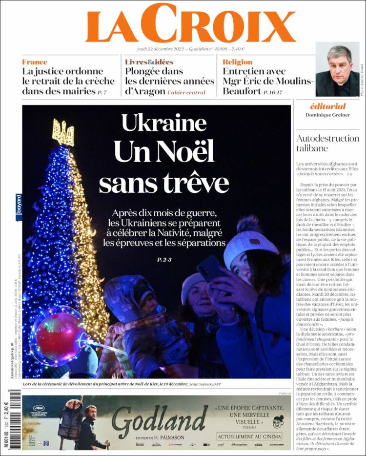 Portada de La Croix (Francia)